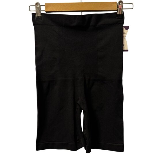 High-Waisted Shaper Shorts XL/XXL Empetua Black Nylon/Spandex Comfortable Seamle - Picture 1 of 12